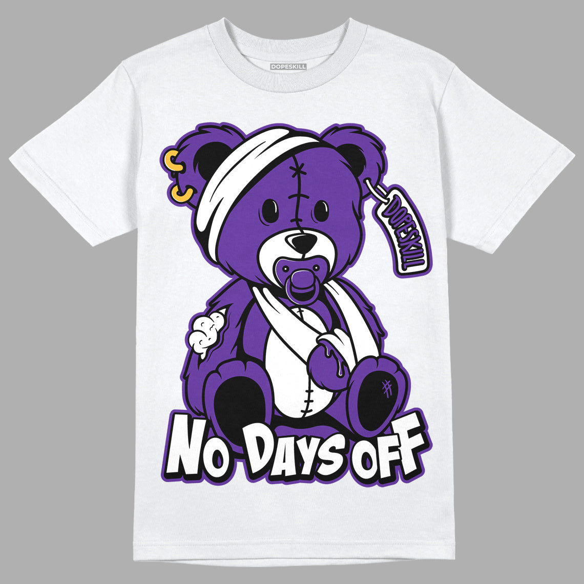 PURPLE Collection DopeSkill T-Shirt Hurt Bear Graphic