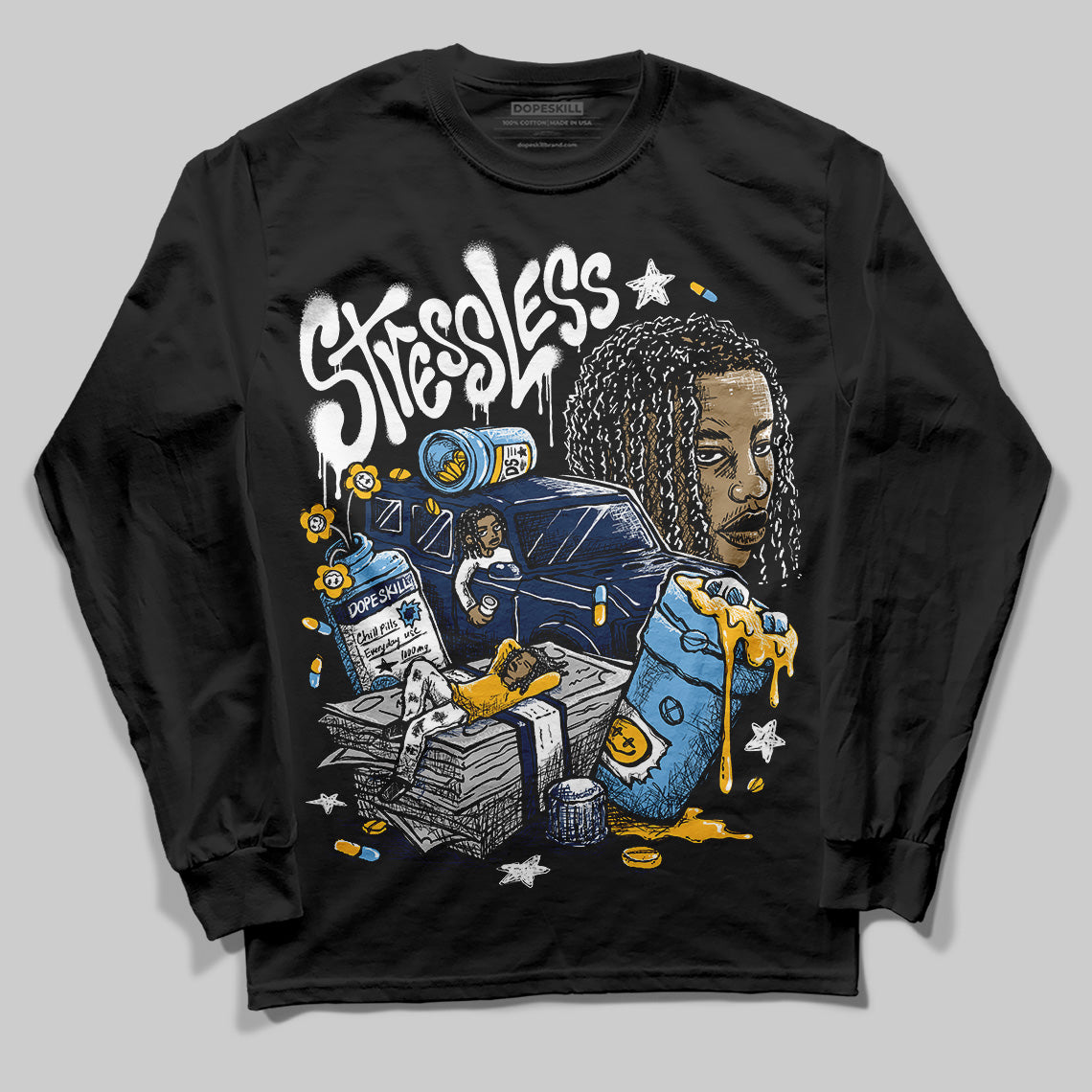 Retro Dunk From Above 4s DopeSkill Long Sleeve T-Shirt Stressless Graphic