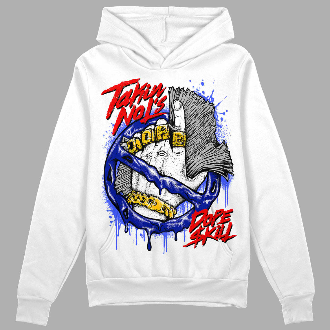 Racer Blue White Dunk Low DopeSkill Hoodie Sweatshirt Takin No L's Graphic