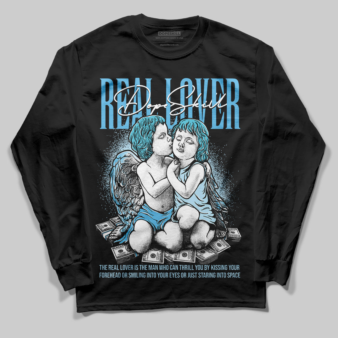 Legend Blue 11s DopeSkill Long Sleeve T-Shirt Real Lover Graphic