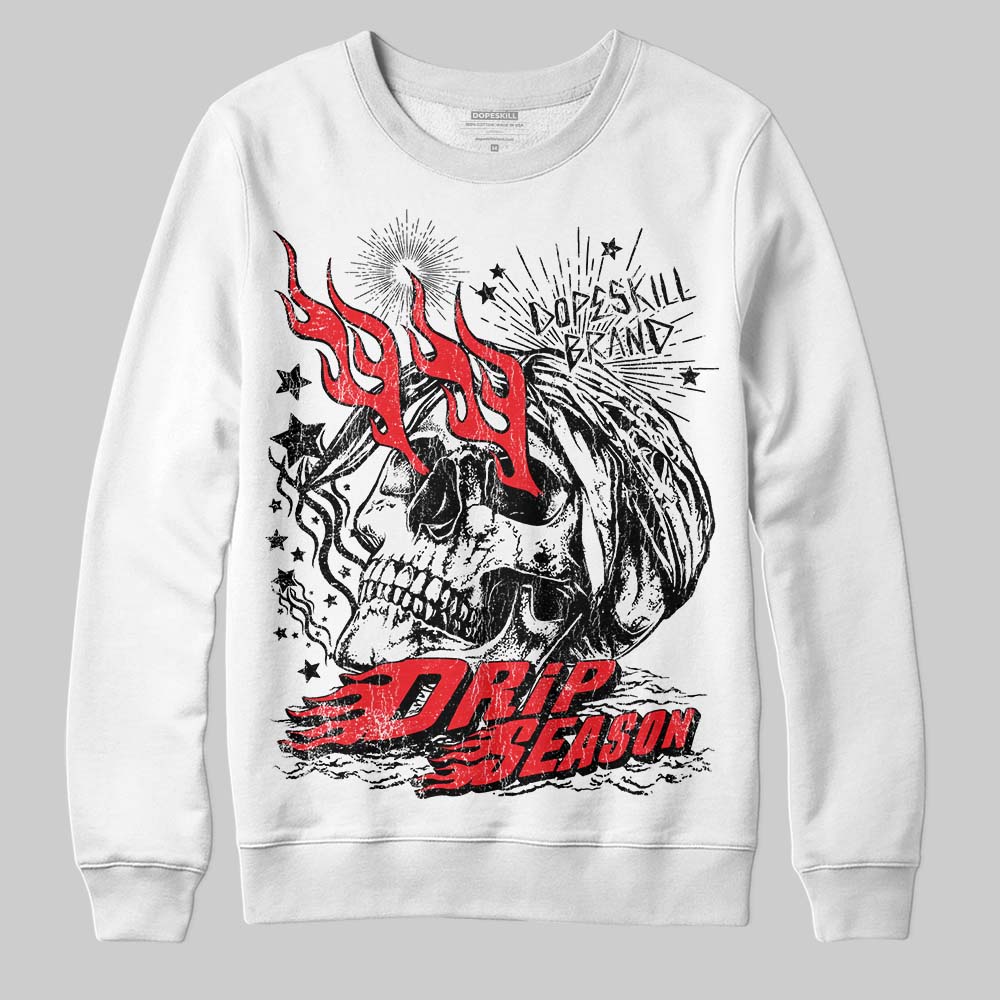 Red Collection DopeSkill Sweatshirt Drip Season Graphic