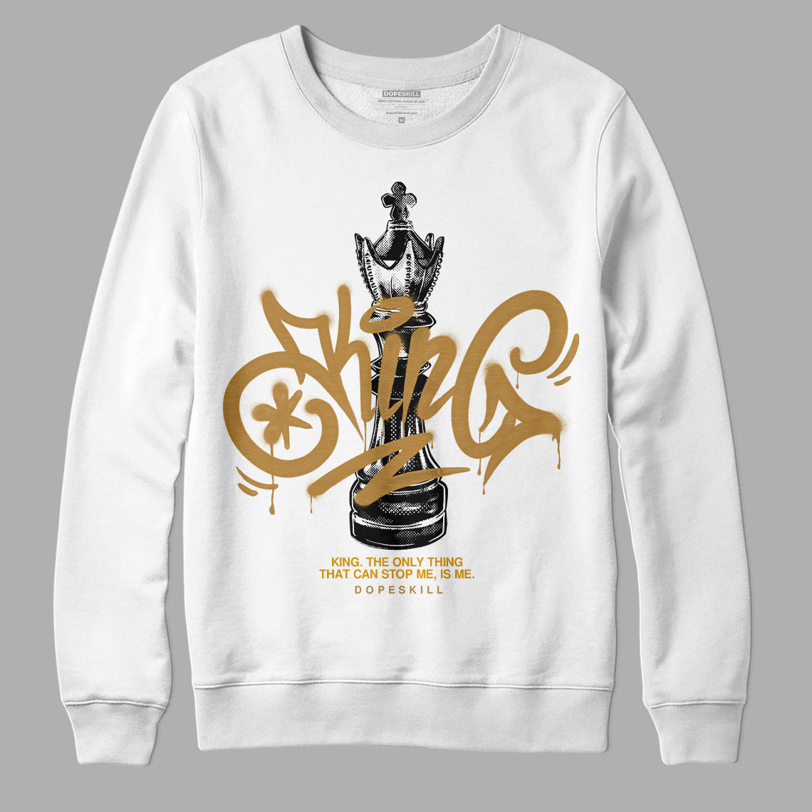 Wheat 13s DopeSkill Sweatshirt King Chess Graphic