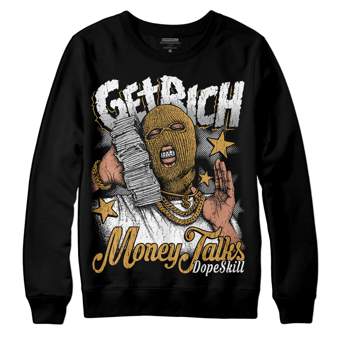 Gratitude 11s DopeSkill Sweatshirt Get Rich Graphic
