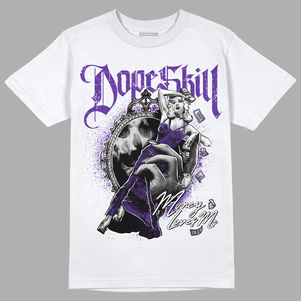 PURPLE Collection DopeSkill T-Shirt Money Loves Me Graphic