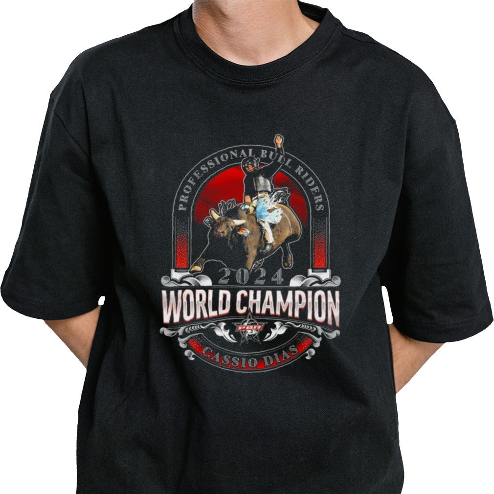 2024 PBR World Finals Champion Professional Bull Riders Cassio Dias Shirt