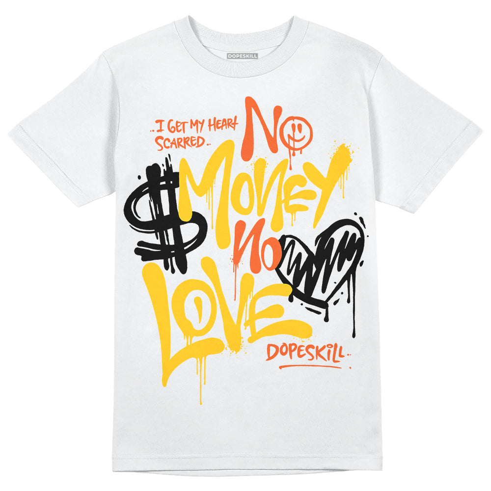 Yellow Collection DopeSkill T-Shirt No Money No Love Typo Graphic