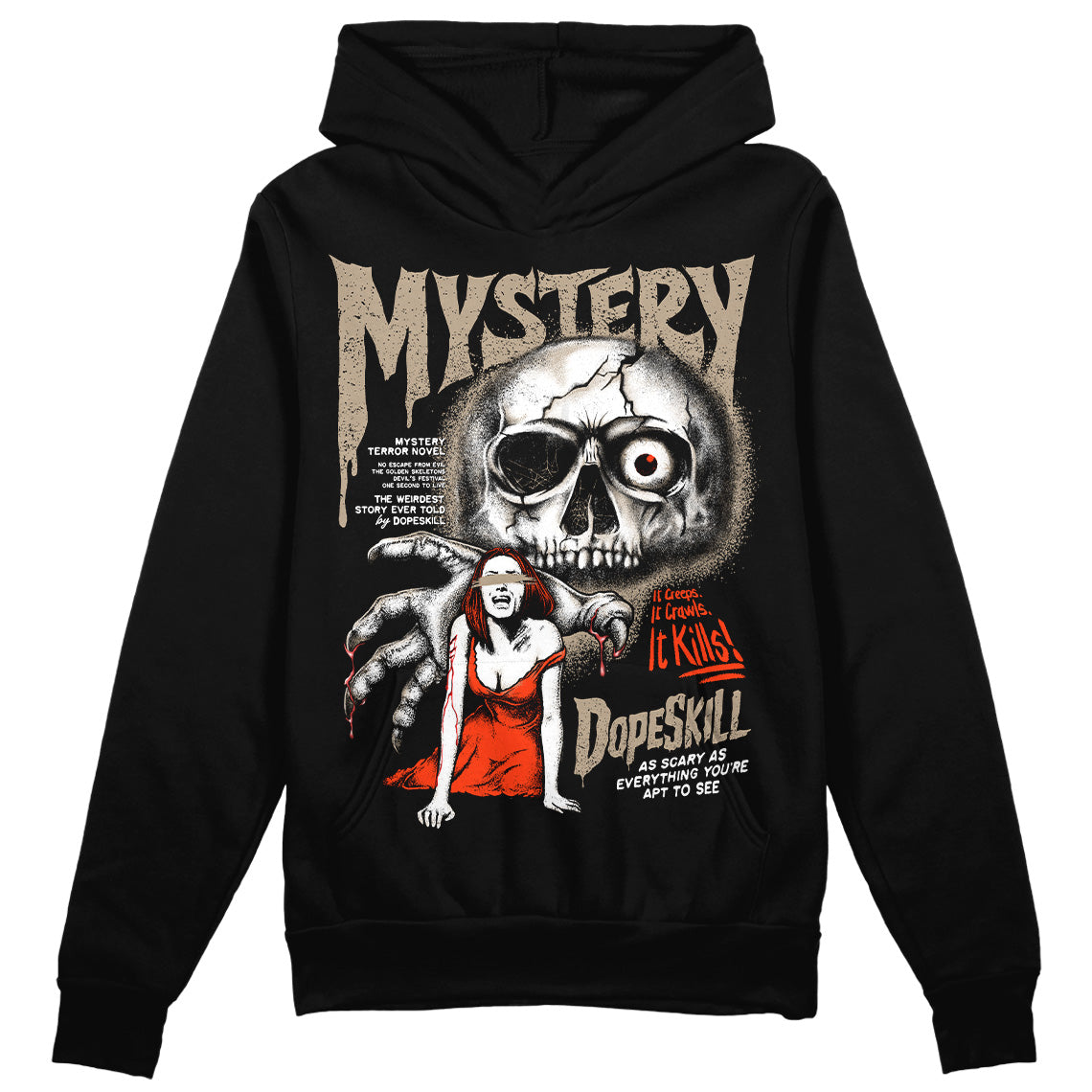 Latte 1s DopeSkill Hoodie Sweatshirt Mystery Ghostly Grasp Graphic