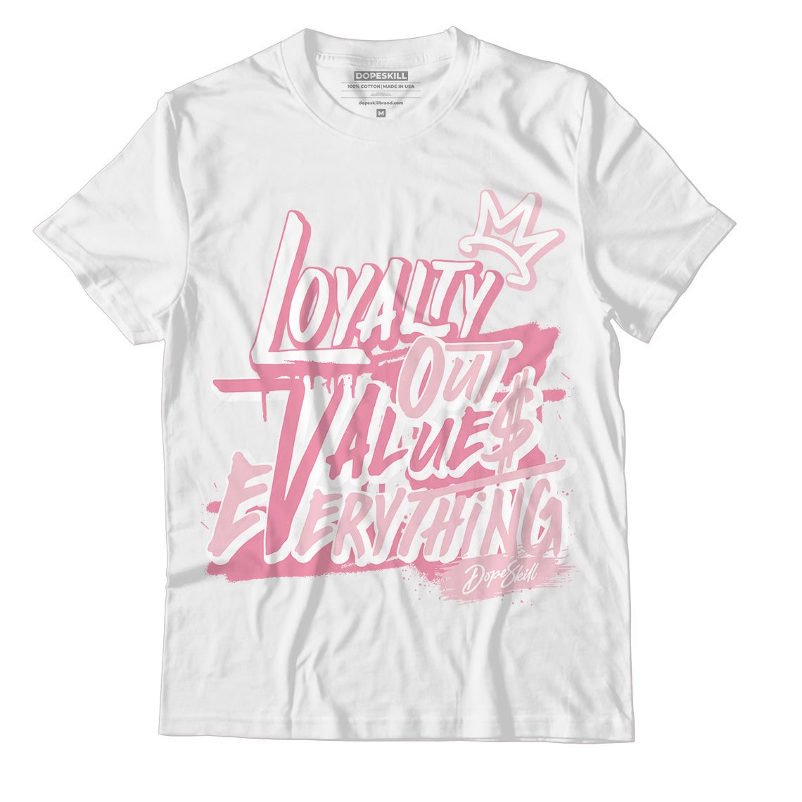 Question Mid Pink Toe DopeSkill T-Shirt LOVE Graphic