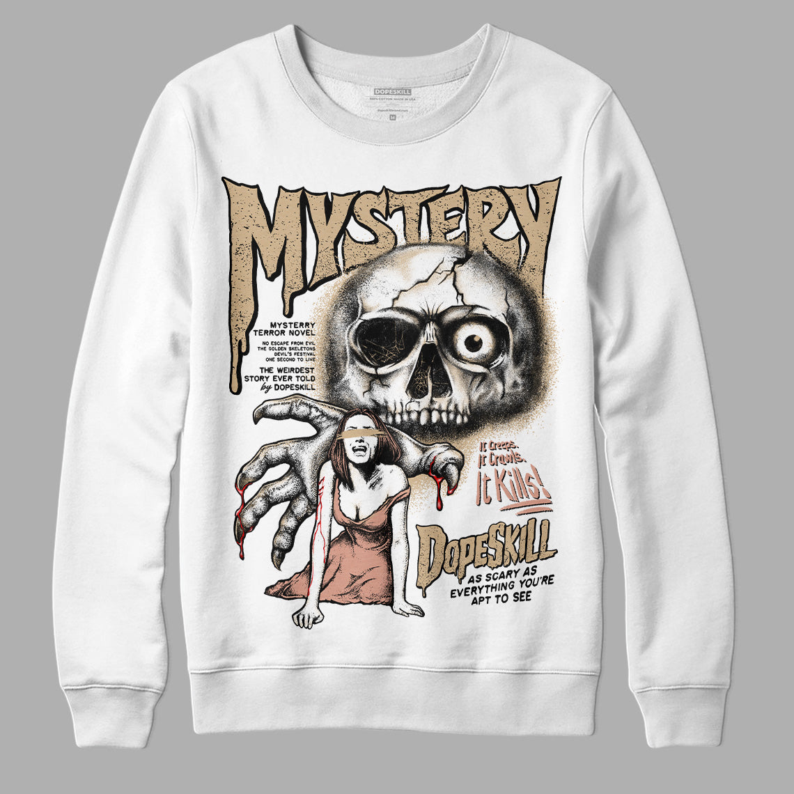 TAN Collection DopeSkill Sweatshirt Mystery Ghostly Grasp Graphic
