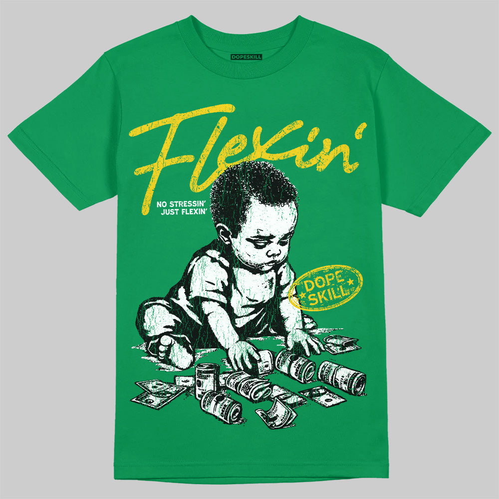 Green Collection DopeSkill T-Shirt Flexin' Graphic