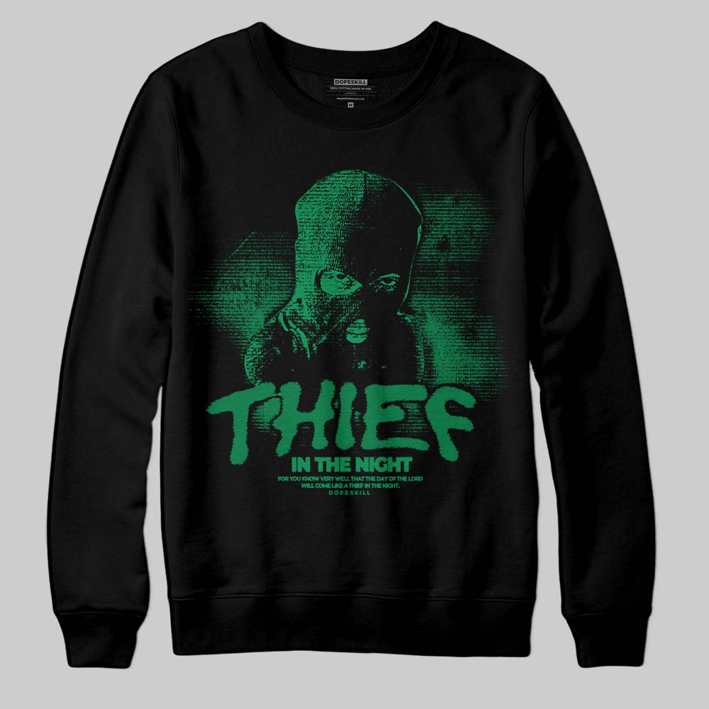 Green Collection DopeSkill Sweatshirt Thief In The Night Graphic