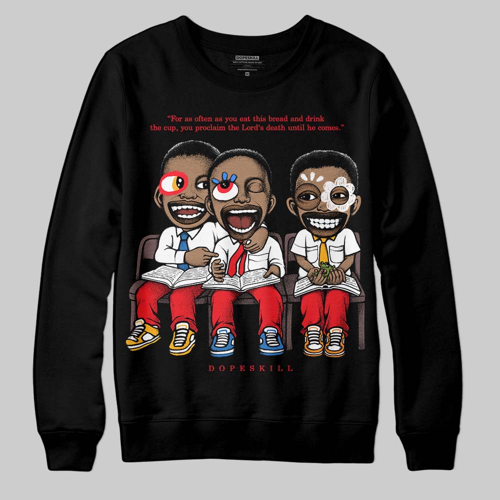 Red Collection DopeSkill Sweatshirt First Sunday Graphic