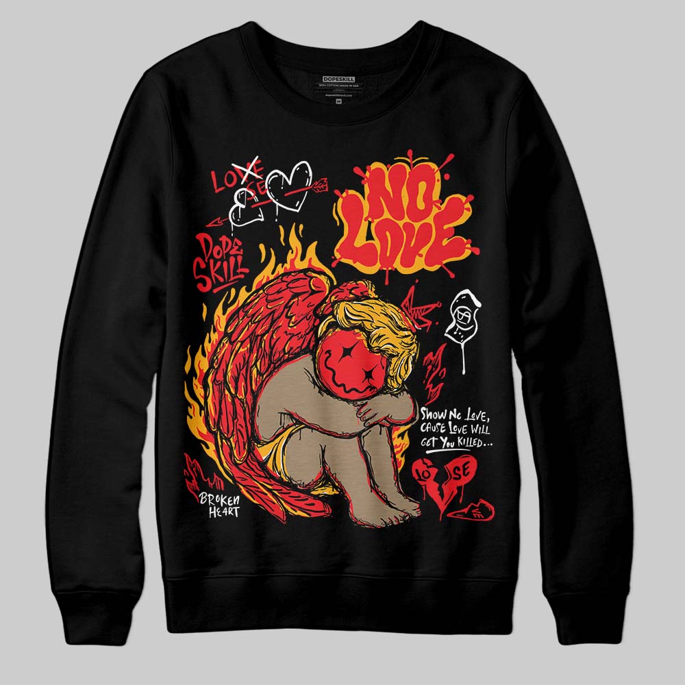 Red Collection DopeSkill Sweatshirt No Love Graphic
