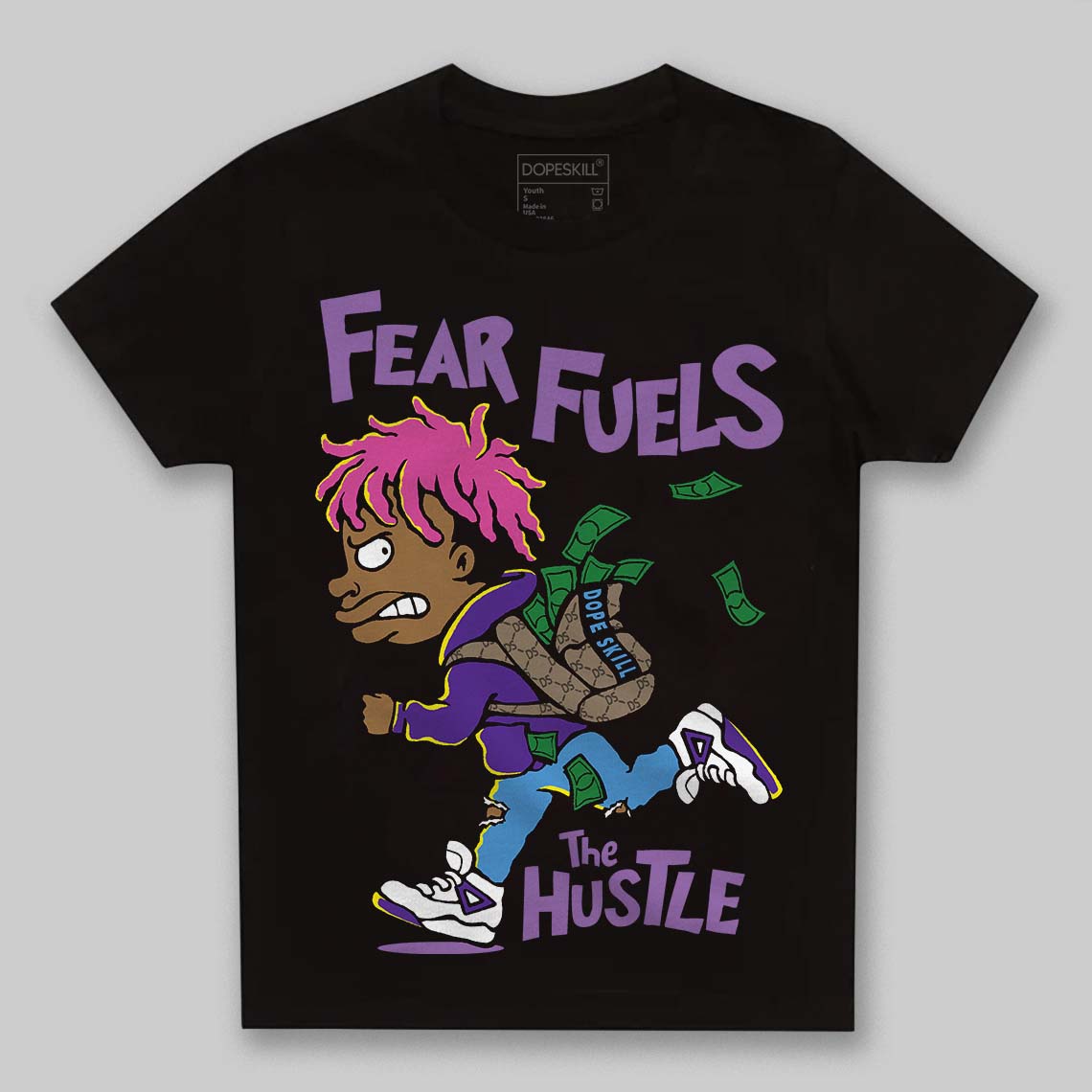 PURPLE Collection DopeSkill Toddler Kids T-shirt Fear Fuels The Hustle Graphic