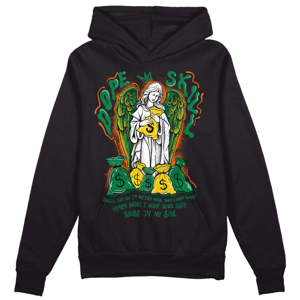 Green Collection DopeSkill Hoodie Sweatshirt Angels Graphic