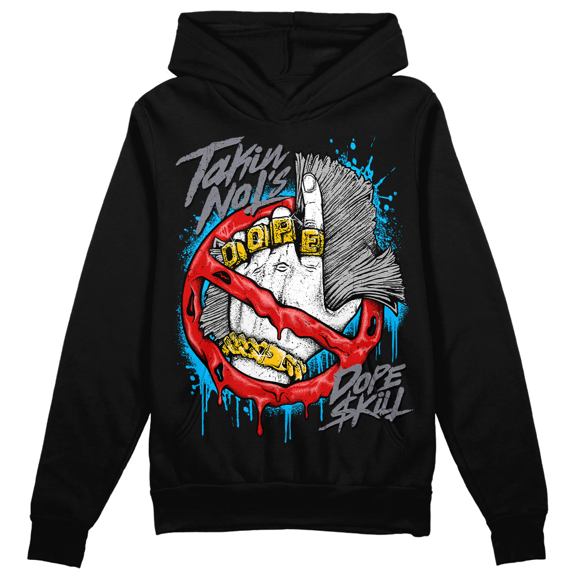 Gym Red 9s DopeSkill Hoodie Sweatshirt Takin No L's Graphic