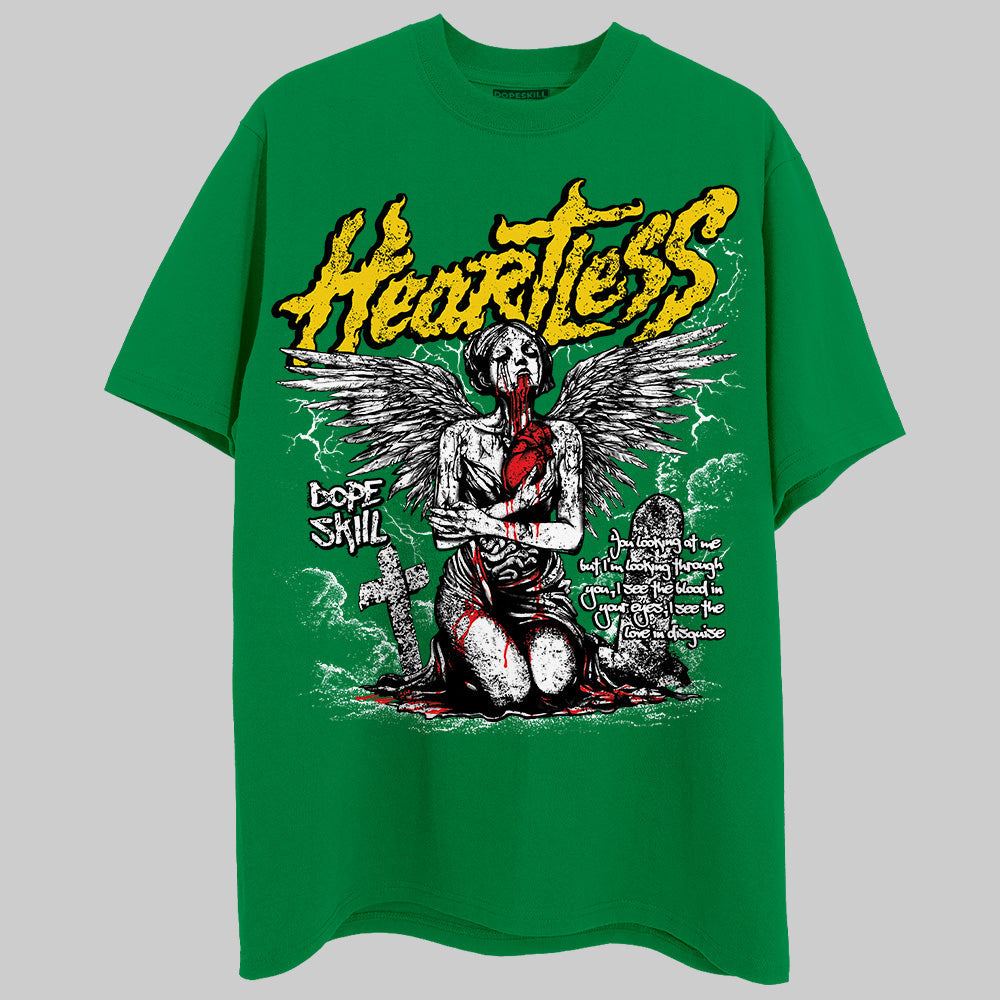 Green Collection DopeSkill Green T-shirt Heartless Graphic
