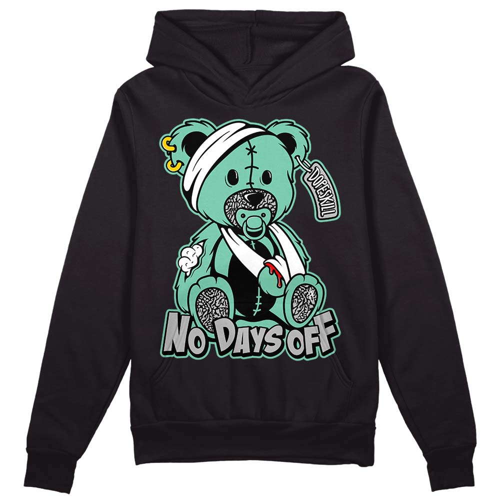 Green Glow 3s DopeSkill Hoodie Sweatshirt Hurt Bear Graphic