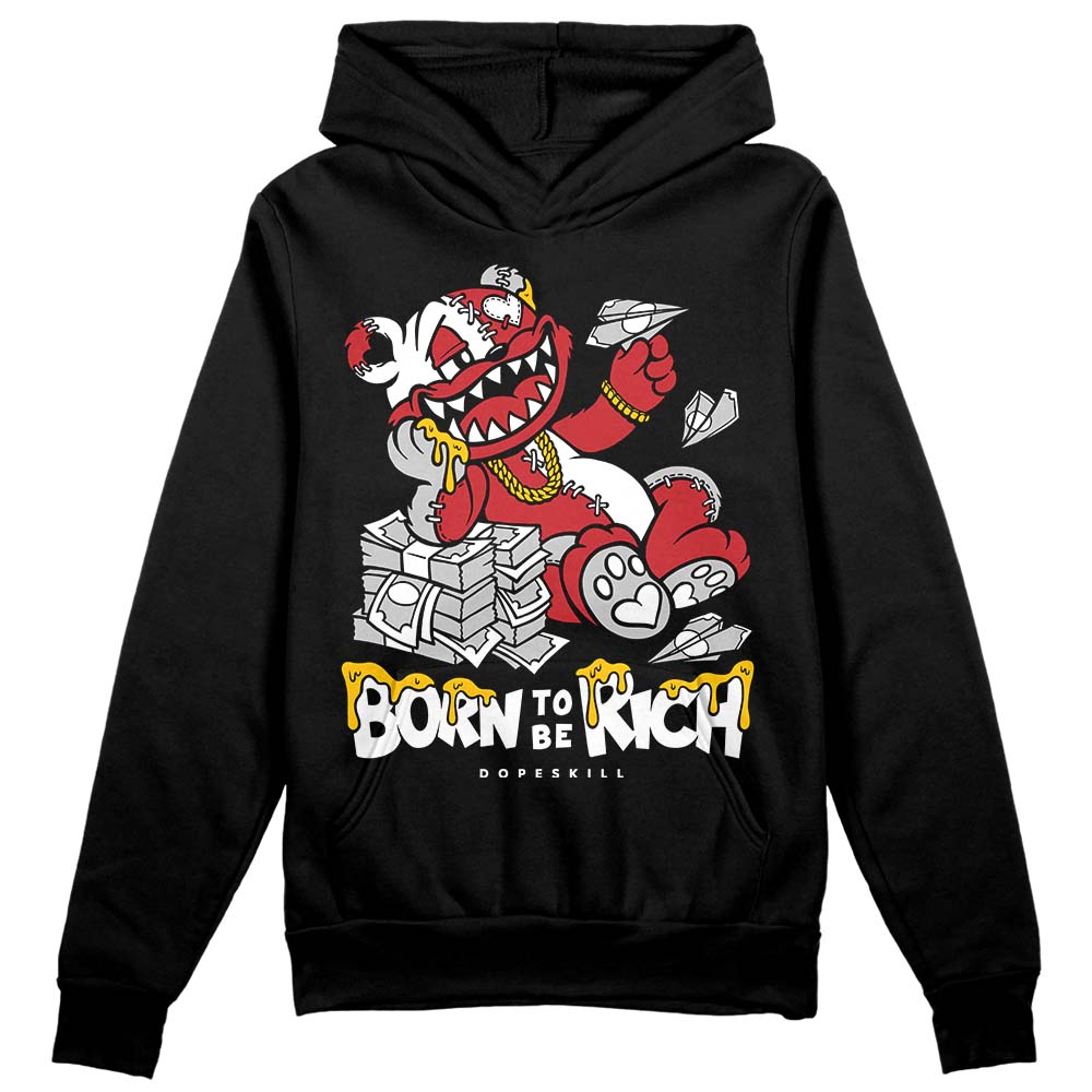 Red Taxi 12s DopeSkill Hoodie Sweatshirt Born To Be Rich Graphic