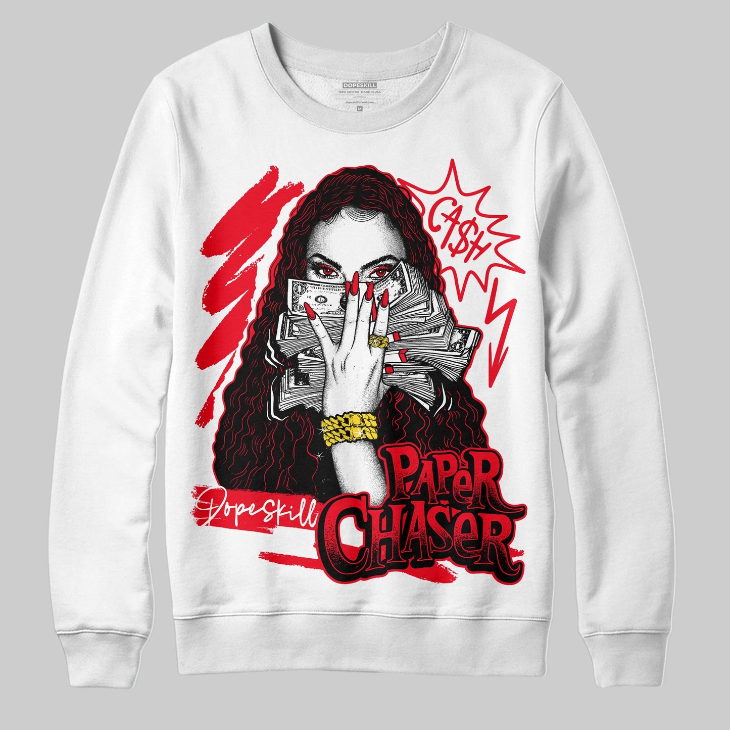 Red Thunder 4s DopeSkill Sweatshirt NPC Graphic