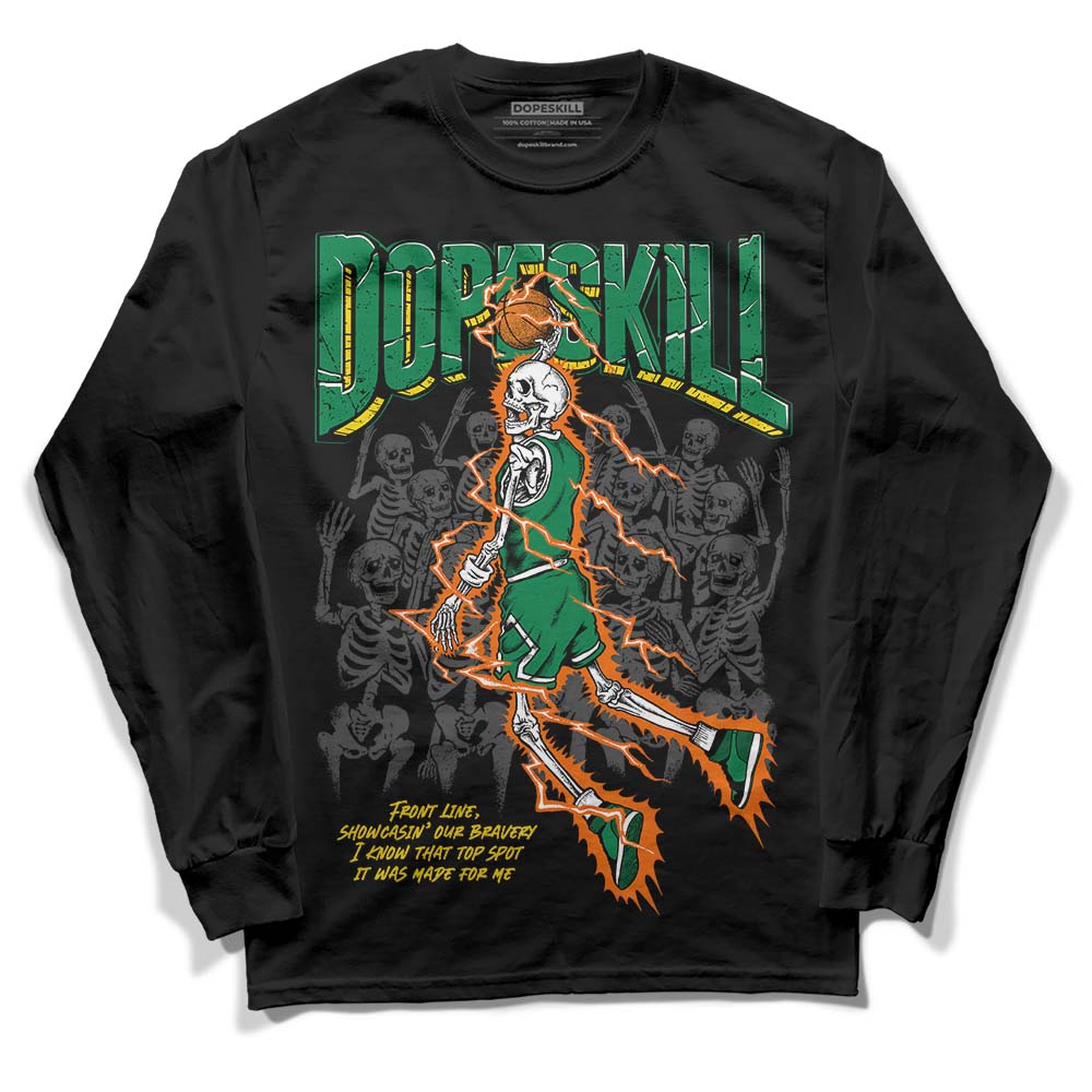 Green Collection DopeSkill Long Sleeve T-Shirt Thunder Dunk Graphic