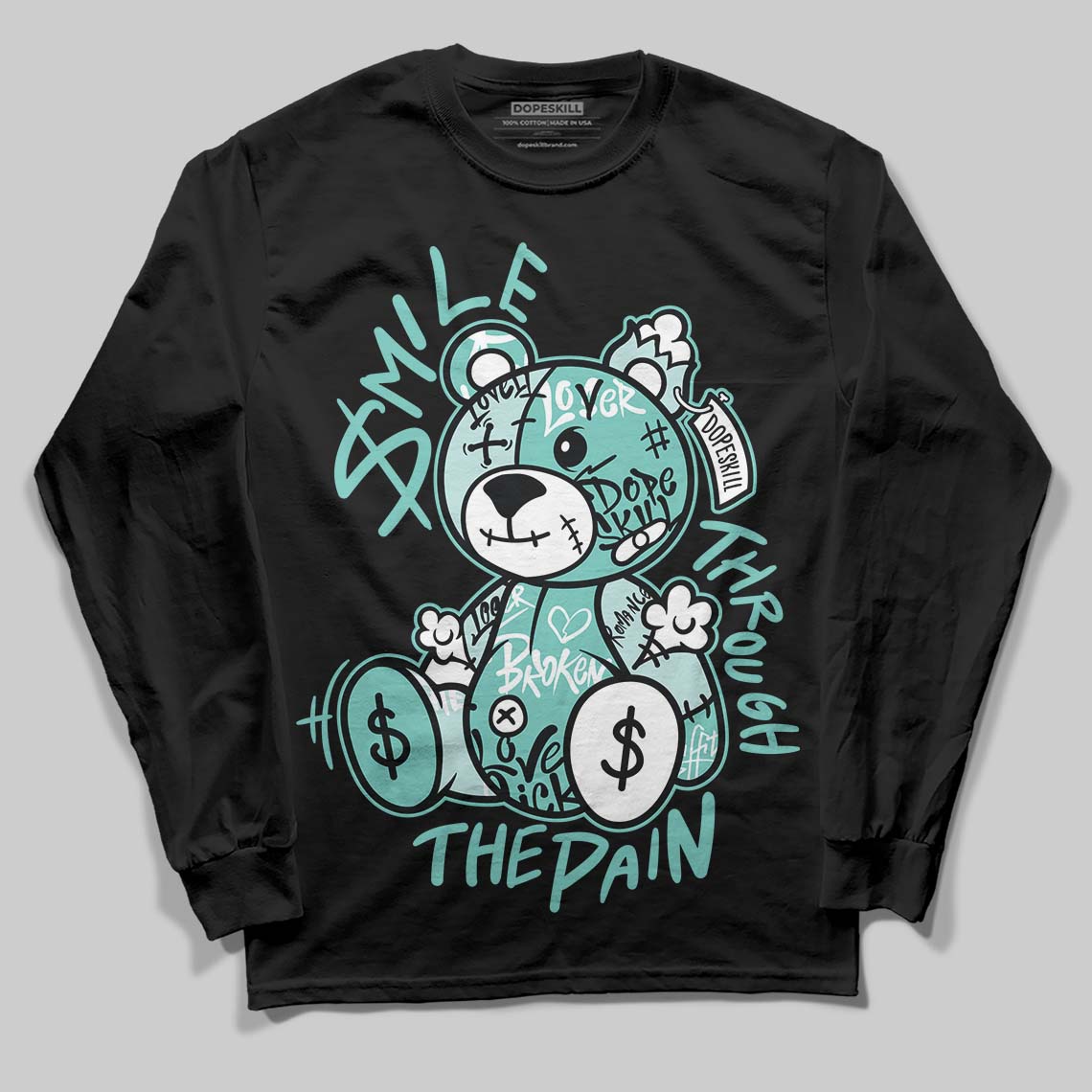Igloo 11s DopeSkill Long Sleeve T-Shirt Smile Through The Pain Graphic