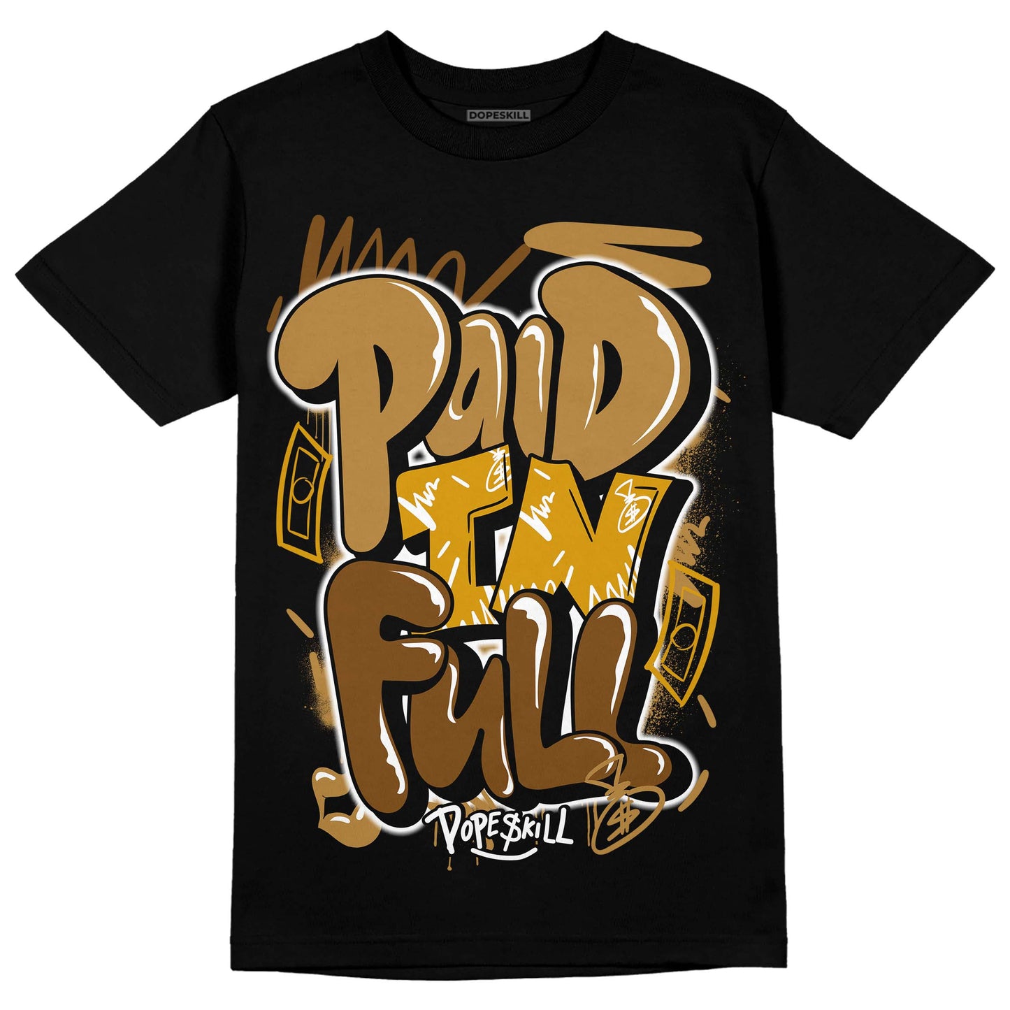 Wheat 13s DopeSkill T-Shirt New Paid In Full Graphic