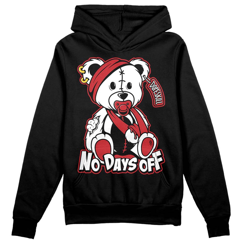 Red Taxi 12s DopeSkill Hoodie Sweatshirt Hurt Bear Graphic