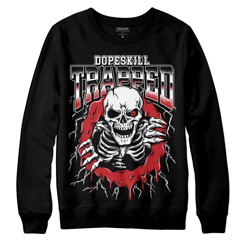 Red Taxi 12s DopeSkill Sweatshirt Trapped Halloween Graphic