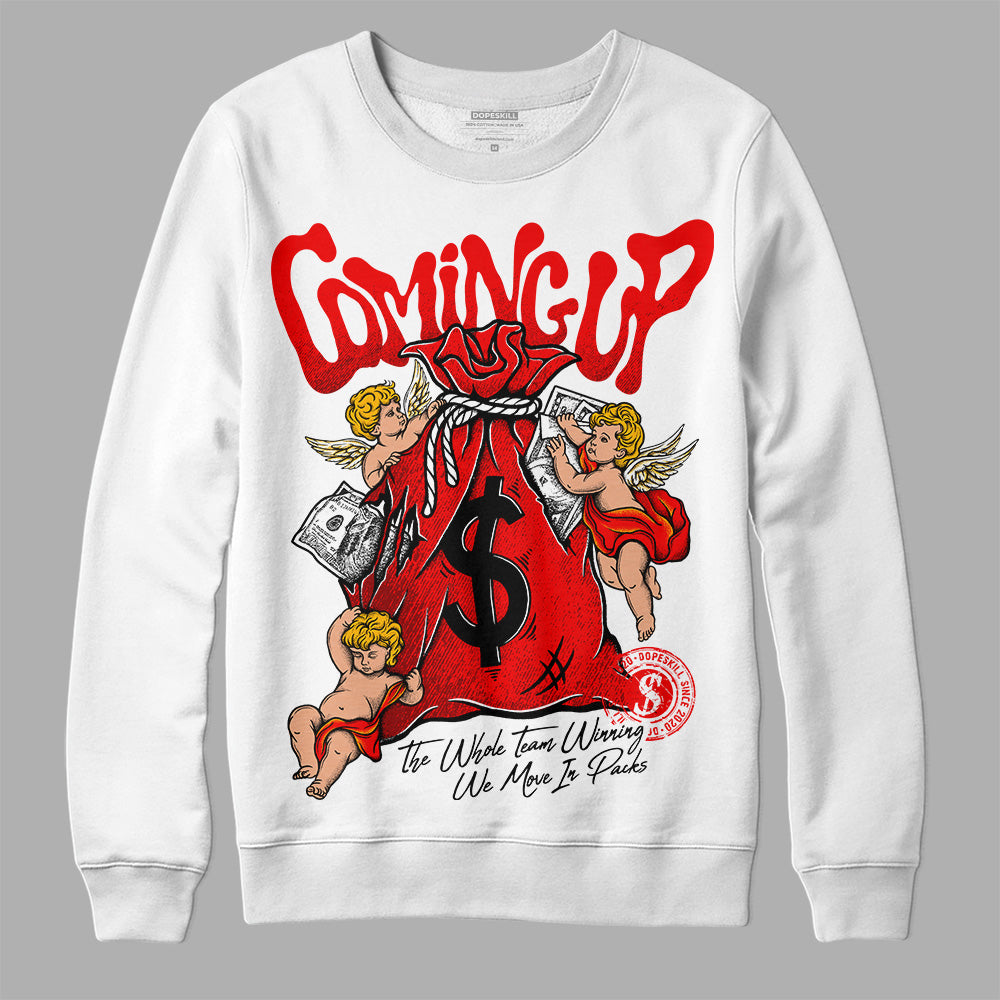 Red Collection DopeSkill Sweatshirt Money Bag Coming Up Graphic