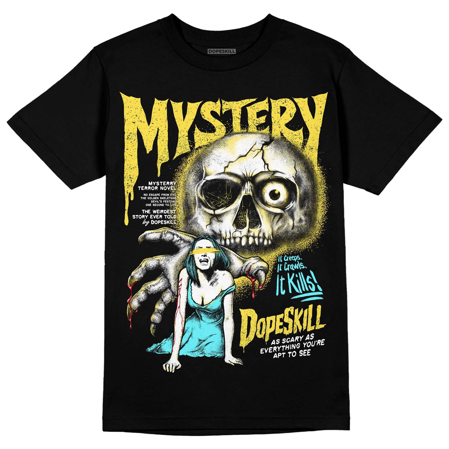 Aqua 5s DopeSkill T-Shirt Mystery Ghostly Grasp Graphic