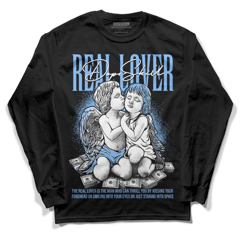 Powder Blue 9s DopeSkill Long Sleeve T-Shirt Real Lover Graphic