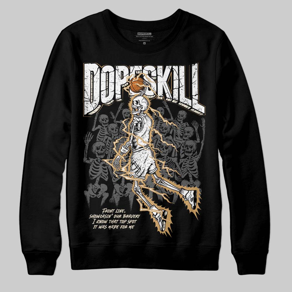 Reverse Metallic 5s DopeSkill Sweatshirt Thunder Dunk Graphic
