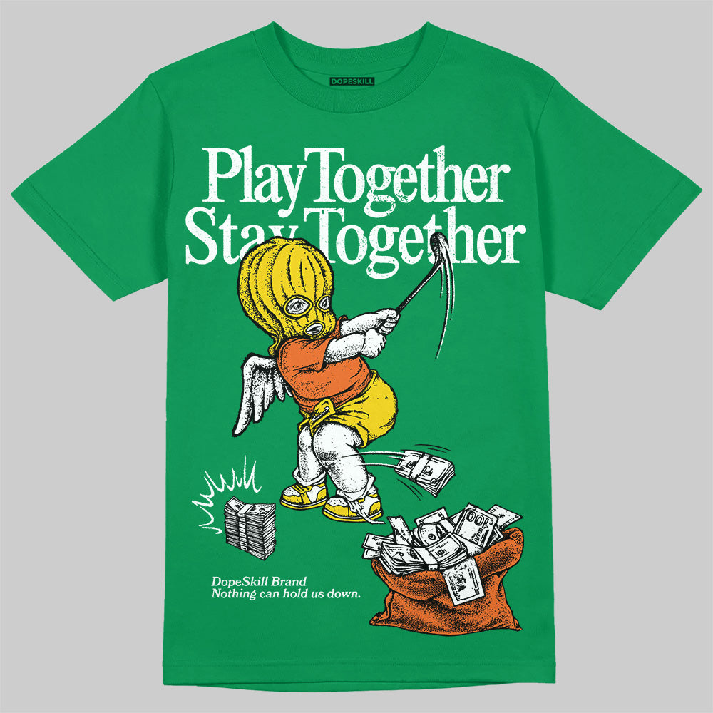 Green Collection DopeSkill Green T-shirt Play together, Stay together Graphic
