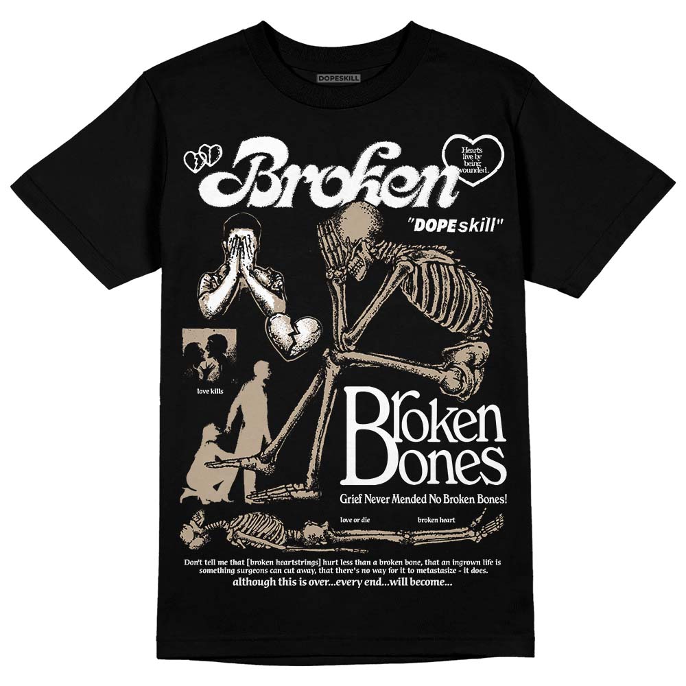 Latte 1s DopeSkill T-Shirt Broken Bones Graphic