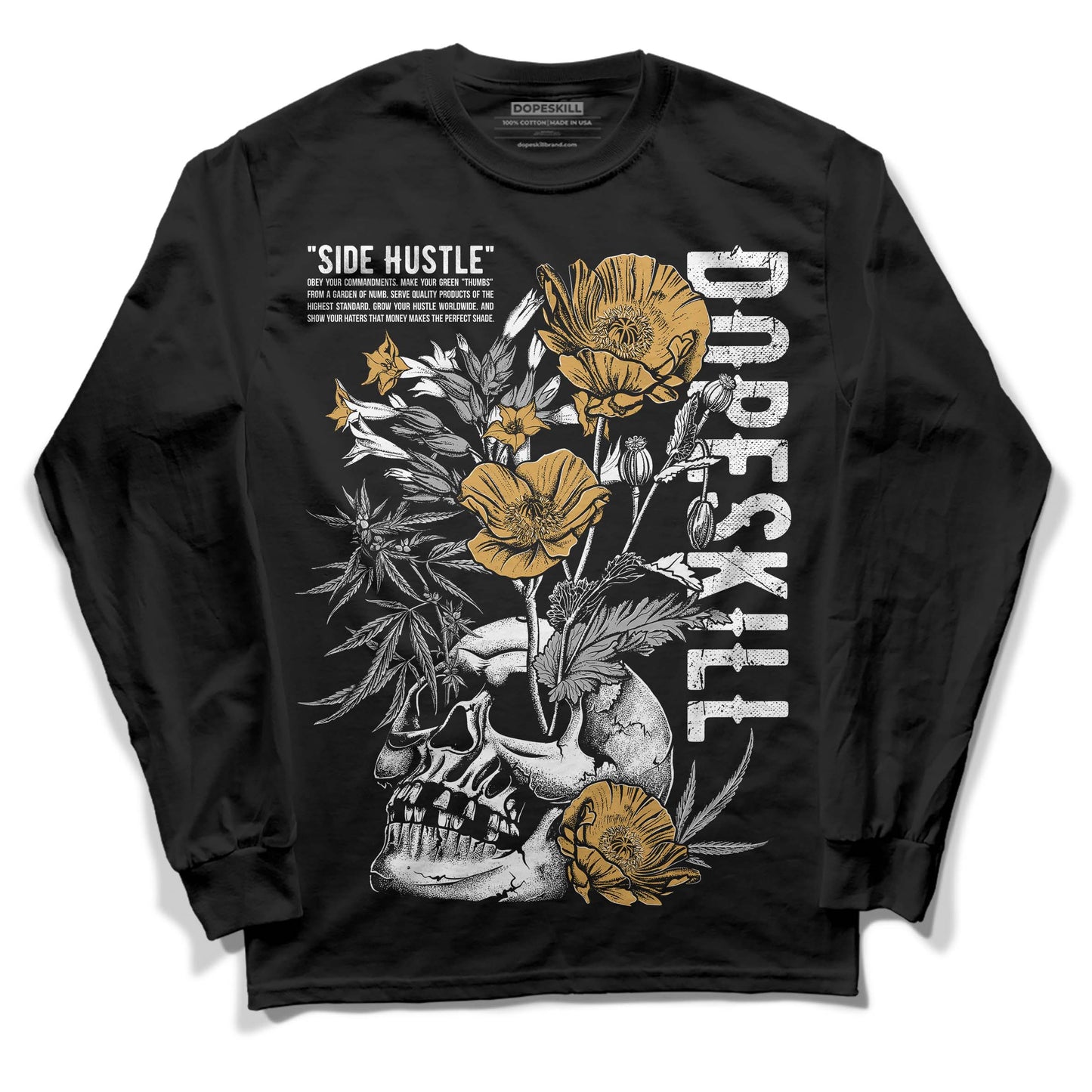 Gratitude 11s DopeSkill Long Sleeve T-Shirt Side Hustle Graphic