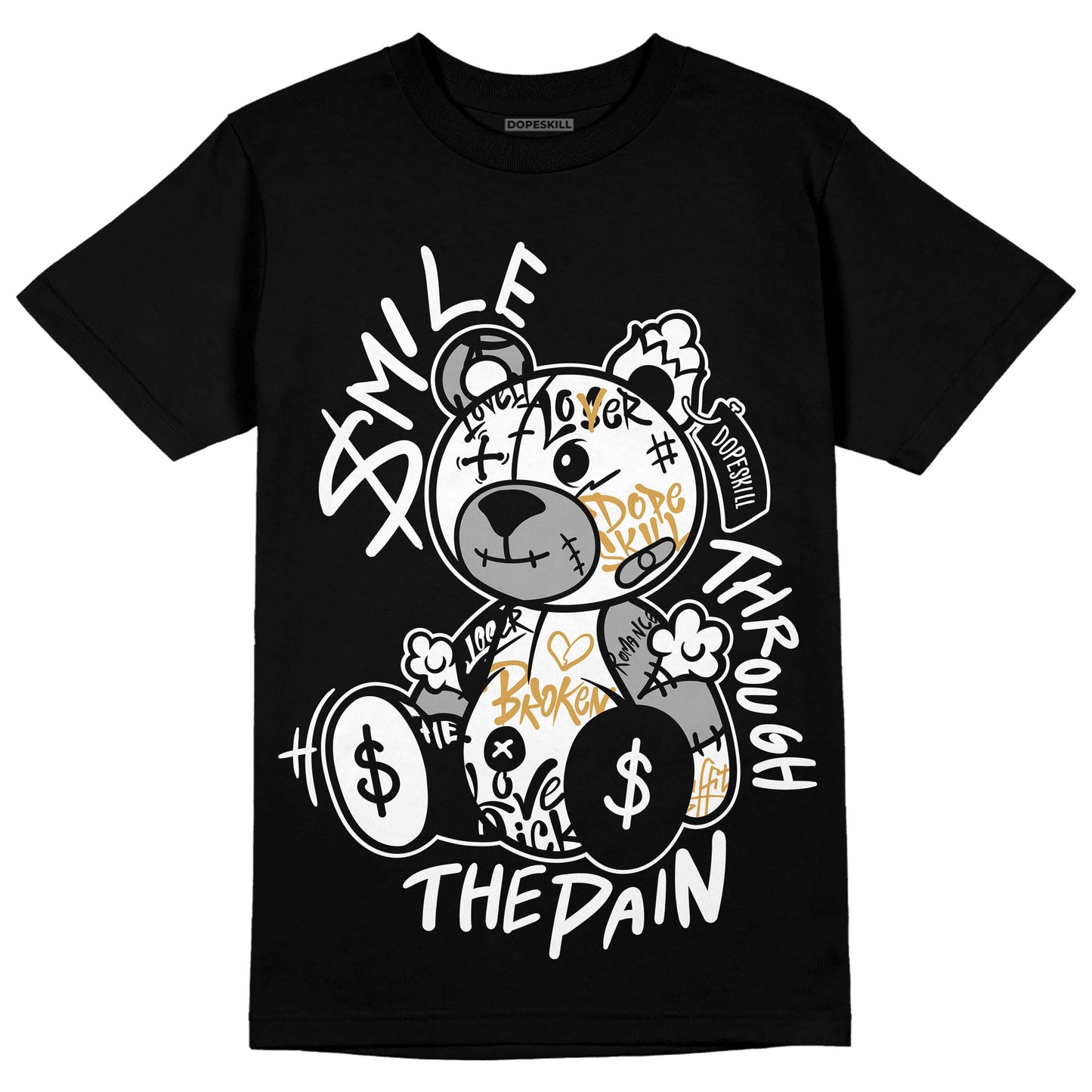 Gratitude 11s DopeSkill T-Shirt Smile Through The Pain Graphic