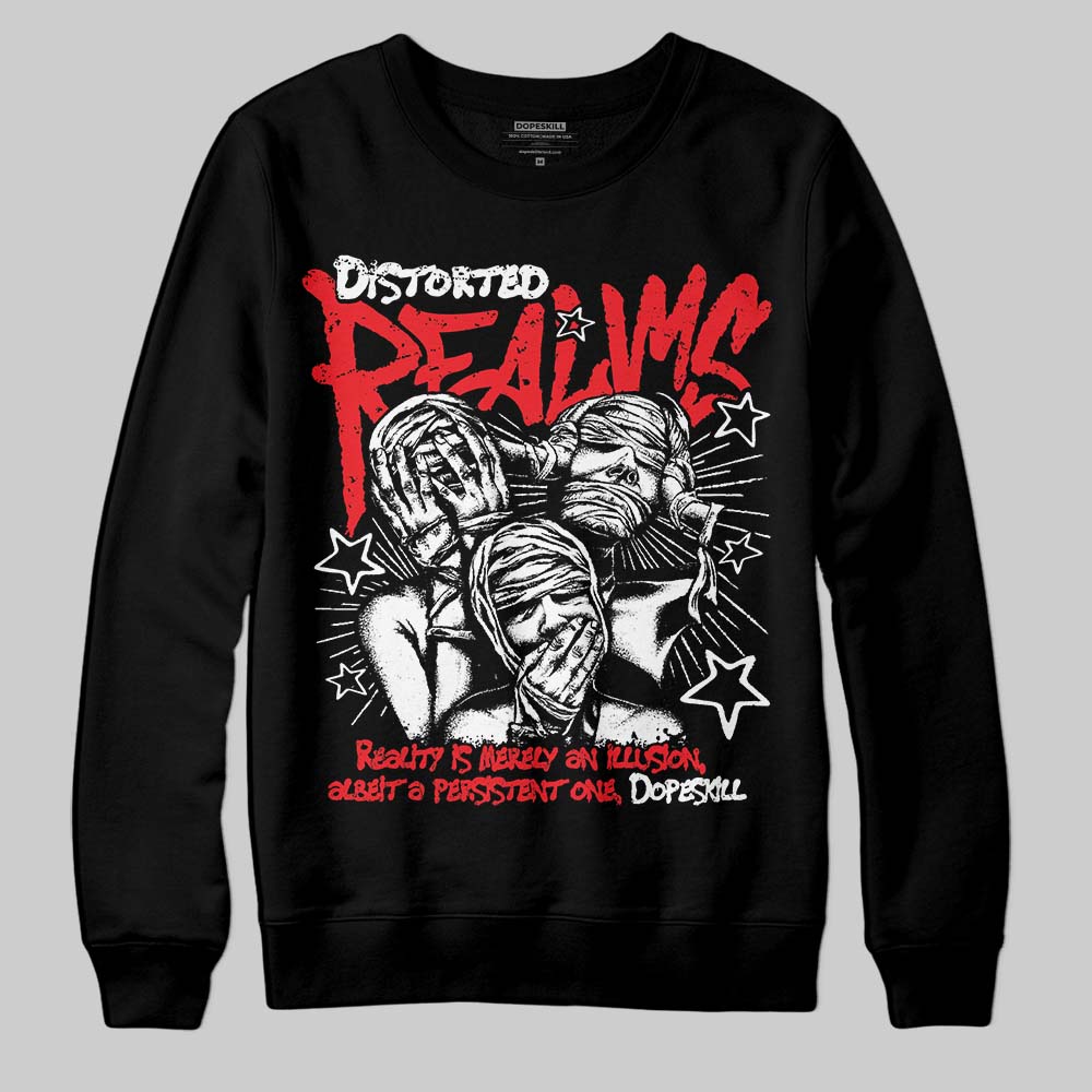 Red Collection DopeSkill Sweatshirt Distorted Realms Graphic