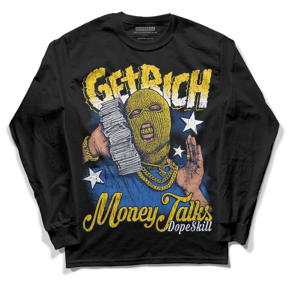 Michigan Dunks DopeSkill Long Sleeve T-Shirt Get Rich Graphic