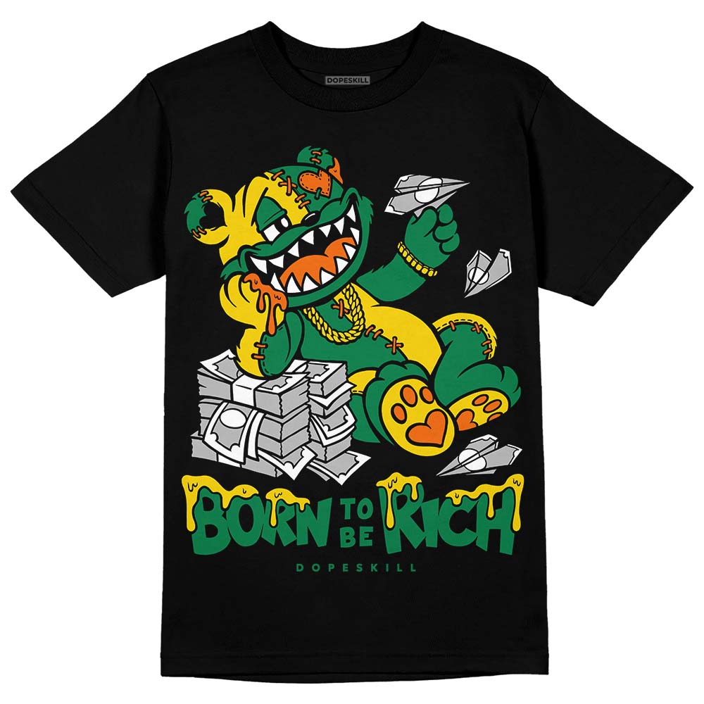 Green Collection DopeSkill T-Shirt Born To Be Rich Graphic