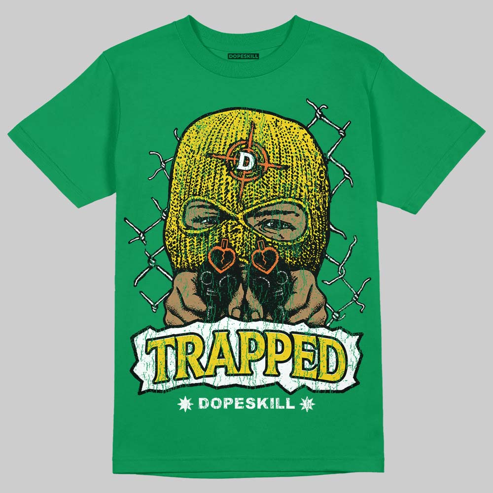 Green Collection DopeSkill T-Shirt New Trapped Graphic
