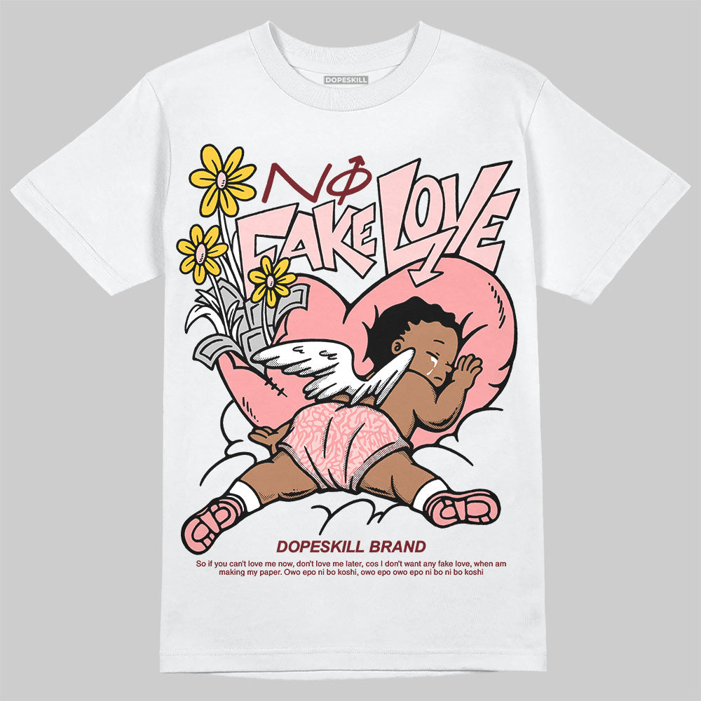 VALENTINE'S Day 3s DopeSkill T-Shirt No Fake Love Graphic