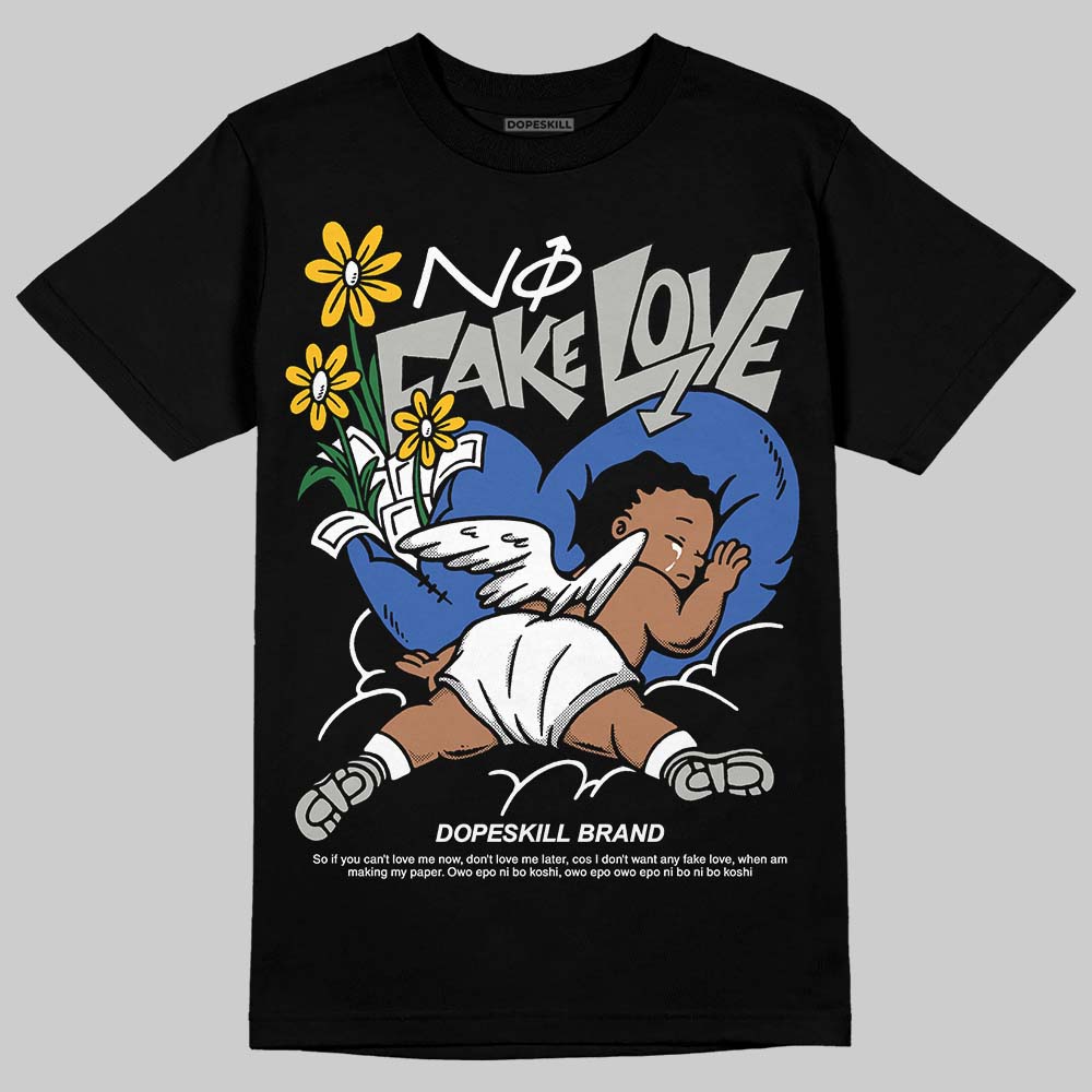 Lucky Shorts 3s DopeSkill T-Shirt No Fake Love Graphic