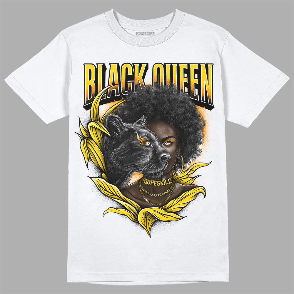 Yellow Ochre 6s DopeSkill T-Shirt New Black Queen Graphic