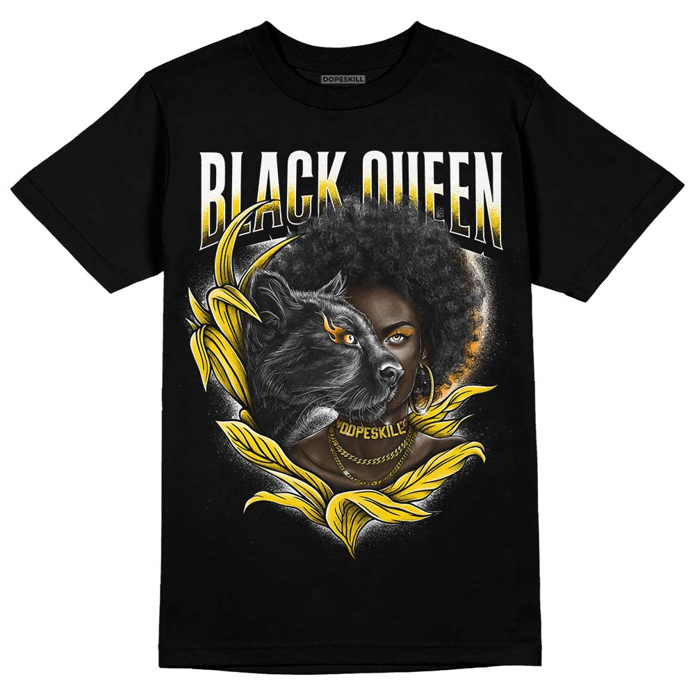 Yellow Ochre 6s DopeSkill T-Shirt New Black Queen Graphic