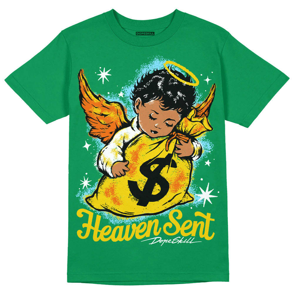 Green Collection DopeSkill Green T-shirt Heaven Sent Graphic