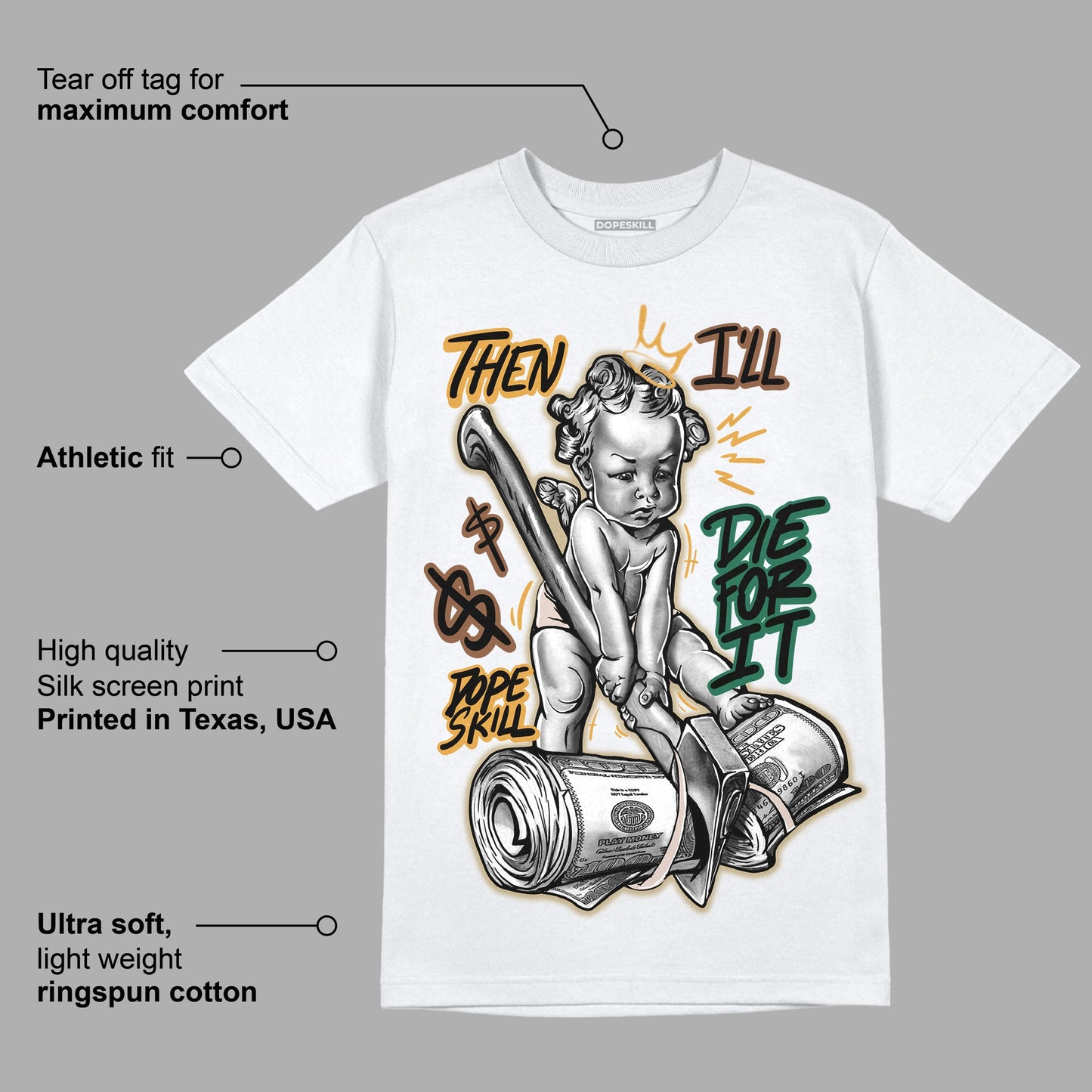 Safari Dunk Low DopeSkill T-Shirt Then I'll Die For It Graphic