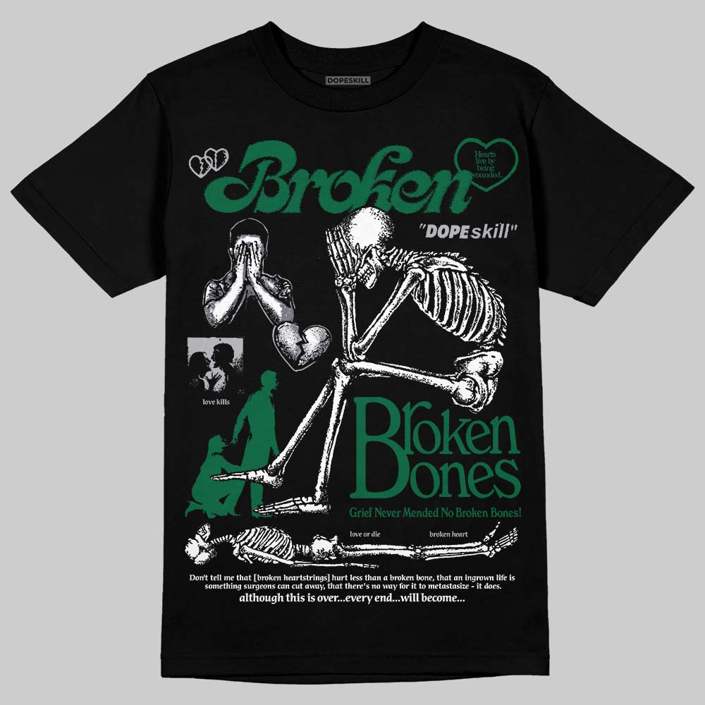 GT-2160 Shamrock Green DopeSkill T-Shirt Broken Bones Graphic