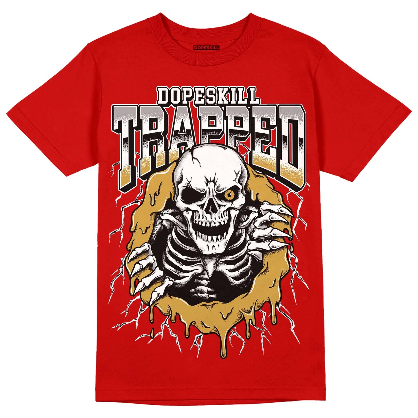 Red Collection DopeSkill Red T-shirt Trapped Halloween Graphic