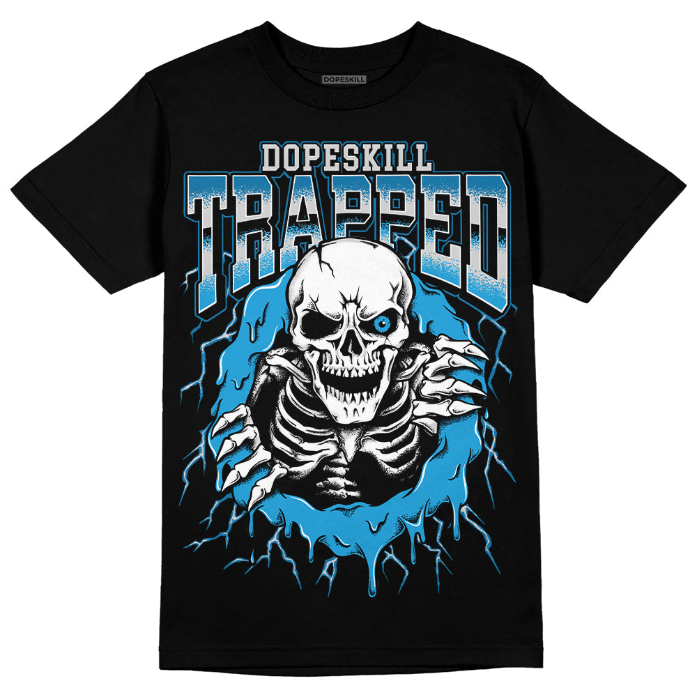 Military Blue 4s DopeSkill T-Shirt Trapped Halloween Graphic
